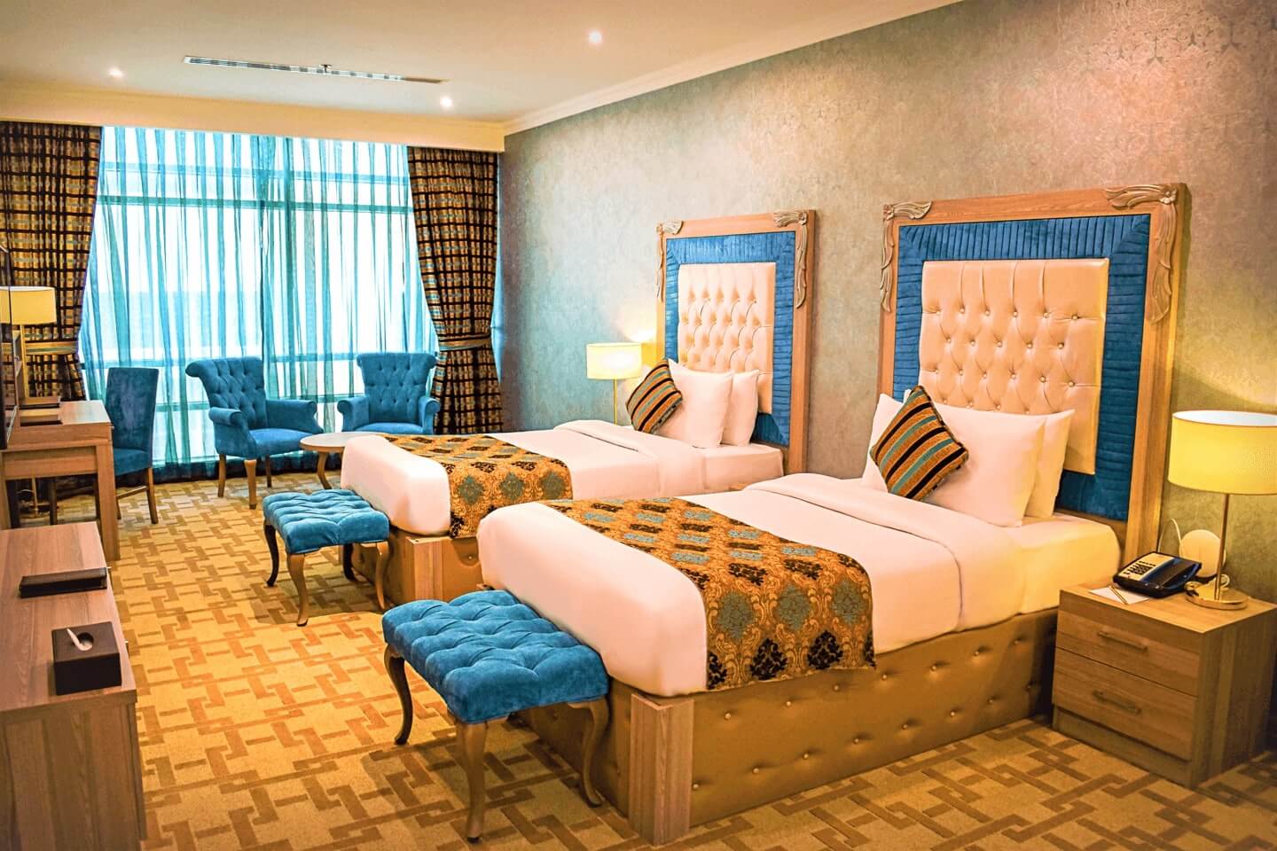 Direct booking discount 35 percent off on luxury rooms at Sapphire Plaza Hotel Doha